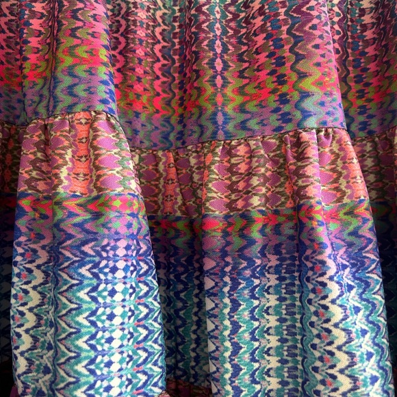 City Chic skirt flared, colorful elastic waistband fully lined. Sz 20 (L) - Picture 5 of 5